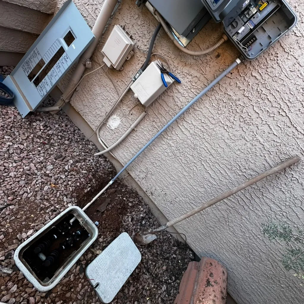 Irrigation controller and backflow mounted on the wall