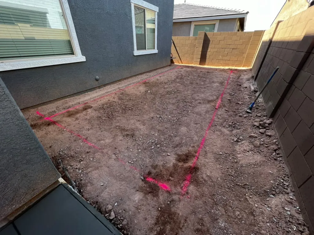 Every line painted and measured before a shovel hits the dirt.